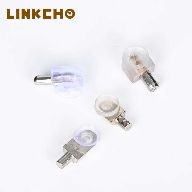 Top Selling Furniture hardware cabinet metal accessories Metal peg Plastic support Shelf Support with Pin l shaped