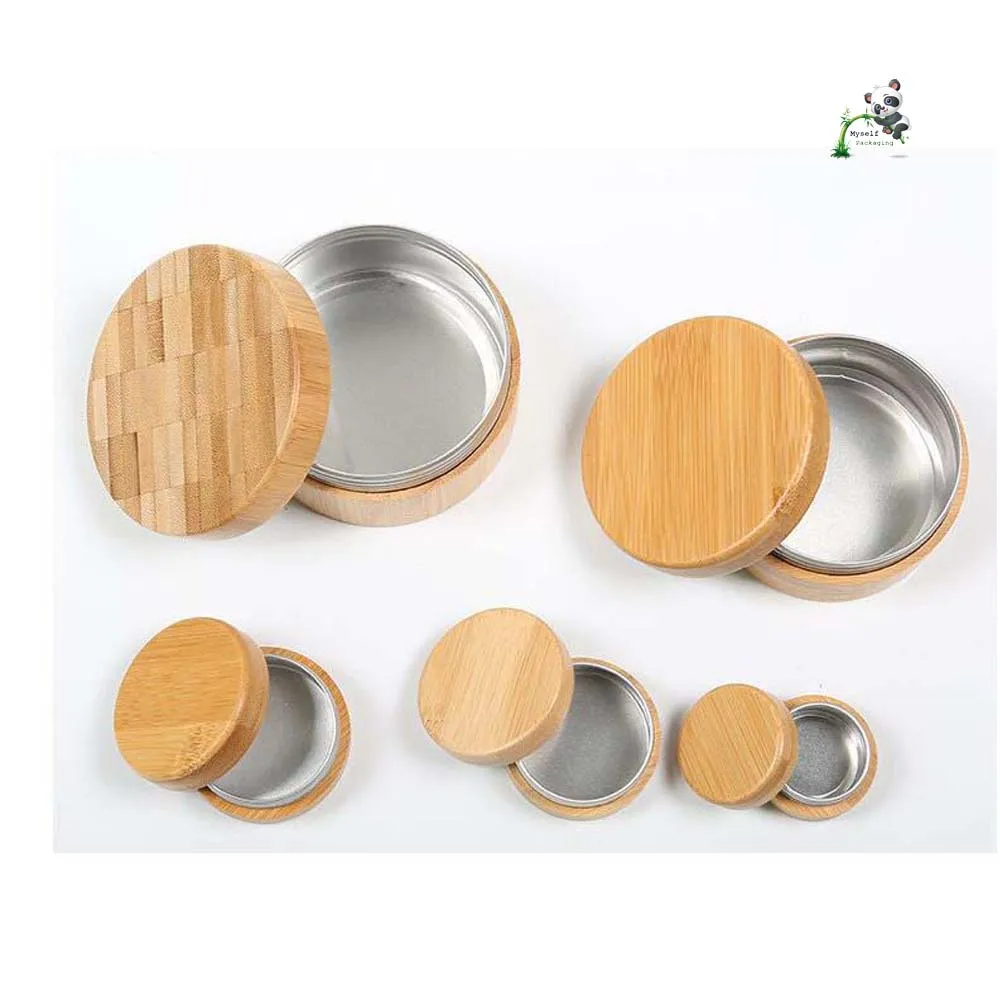 5g 10g 15g 30g 50g 60g 80g 100g 120g 150g 180g 200g candle spice cosmetic face cream wax aluminum bamboo jar BP-888C