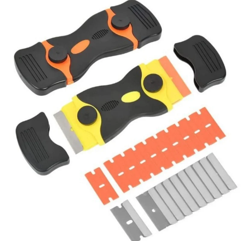 Scraper Car sticker remover Scraper Glass hob Scraper cleaner with 20 blades, Blade razor blade scraping tool set