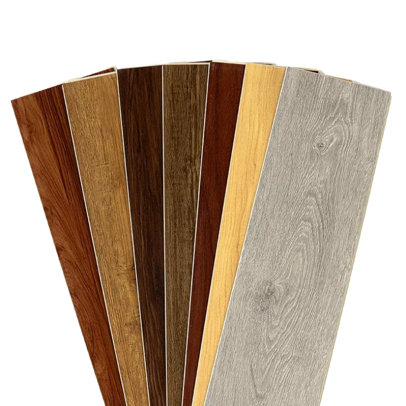 brown series wood grain vinyl SPC flooring with click lock