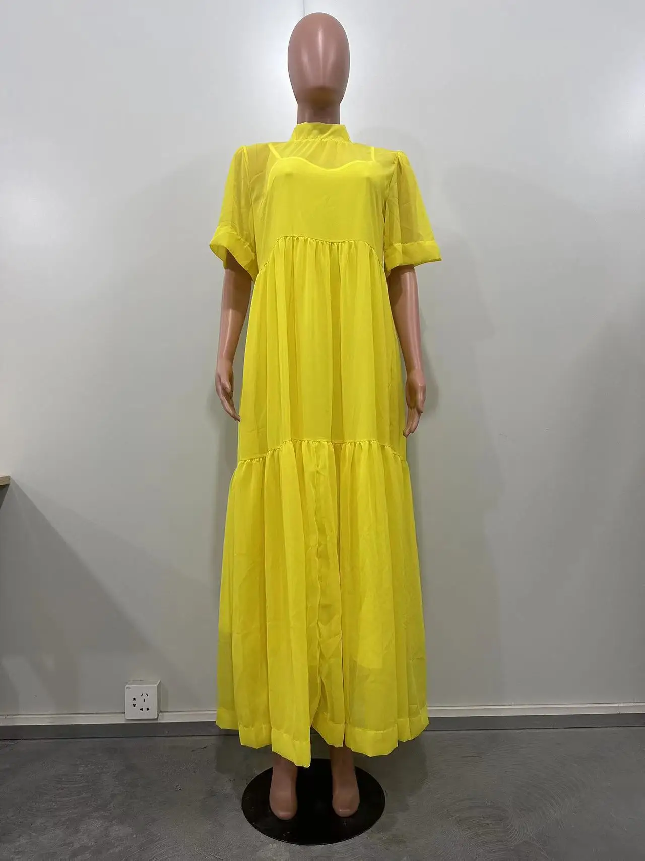 New Arrival Women Spring Autumn Cotton Linen Long Shirt Dress Solid Color Long Sleeve Button Muslim Casual Long Maxi Dress