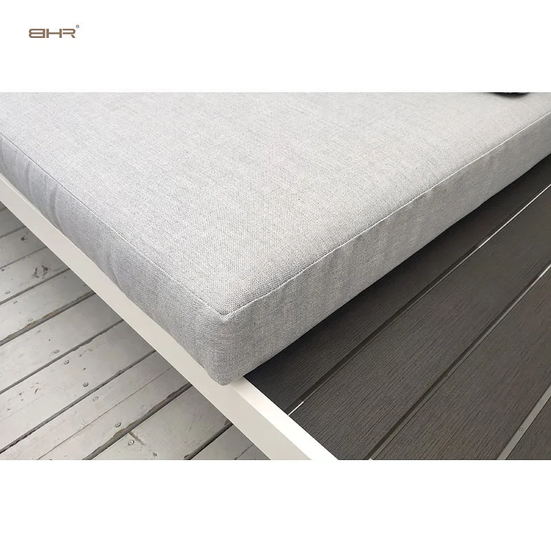 BHR современный 5 местный открытый сад диван комплект одежды из трёх вещей из алюминия для сидения l патио диваном набор