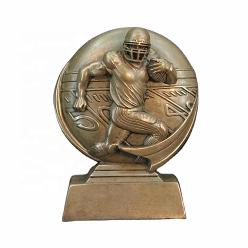 Custom Printed Resin Rugby Hands Award Trophy Sculpture Cold Cast Bronze Polyresin Angel Figurine Statue Souvenir Gift Ideas