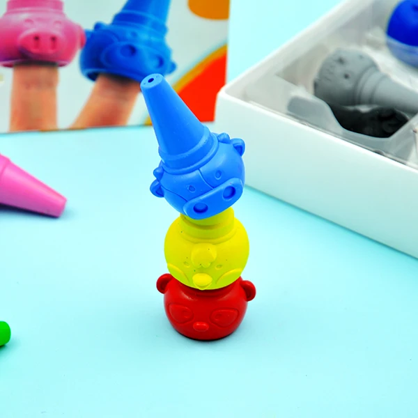 Magic animals shape cheap wax pantone color 1 to 3 years children outdoor beeswax crayon