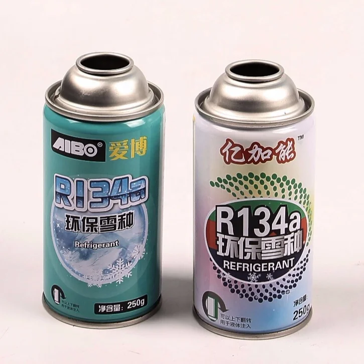 High Pressure Tinplate Aerosol R134a Enviroumental Refrigerant  can for wholesale