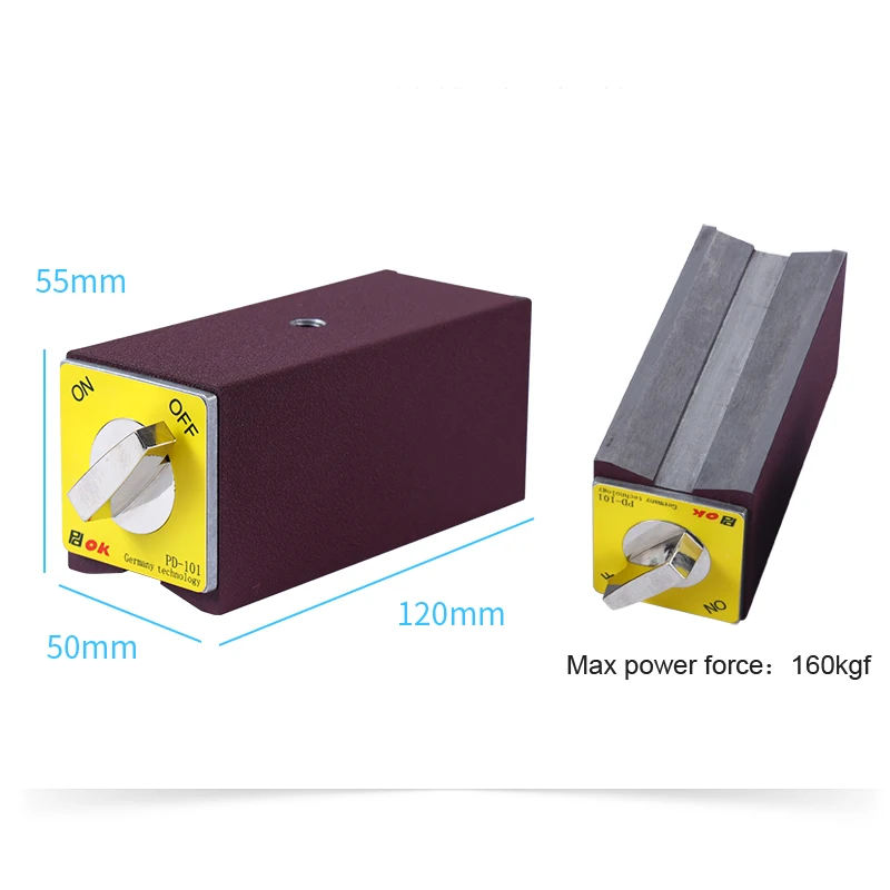 High Quality 160kg Standard Magnetic Base Stand For Dial Indicator with on off switch