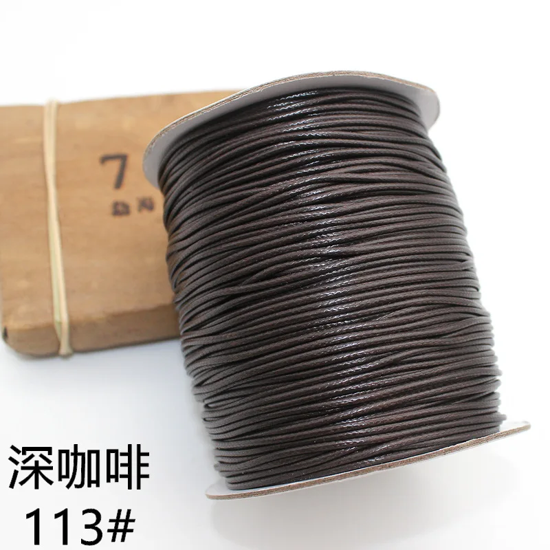 wholesale cheap factory directly 38 colors multi sizes polyester braided waxed rope cord for DIY macrame jewelry making threads