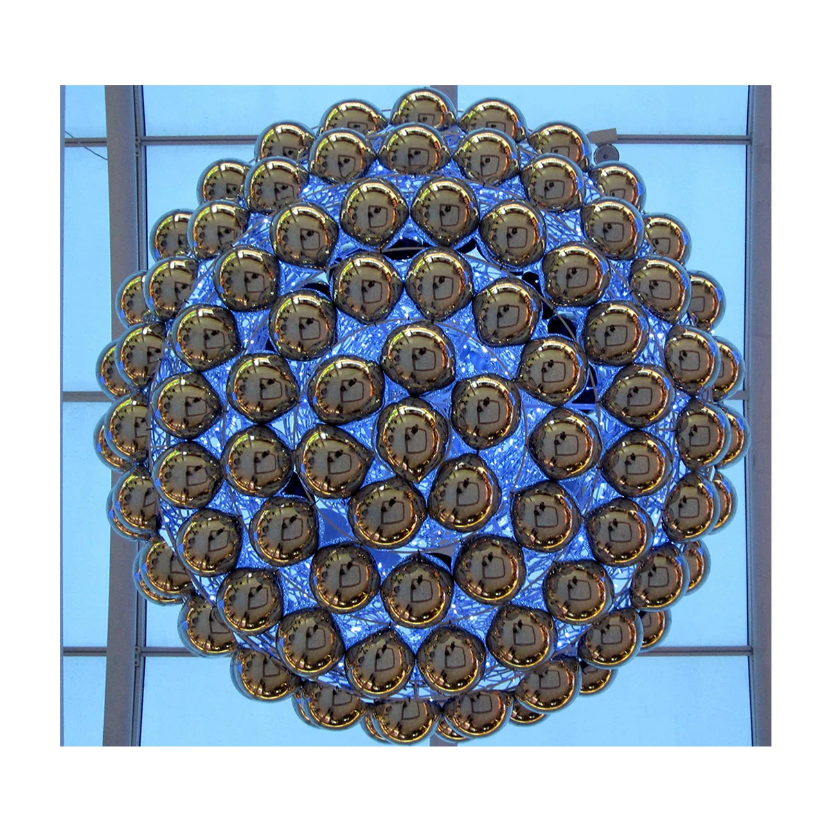 Giant big large hollow gazing ball sphere float 18 6 inch metal stainless steel ball