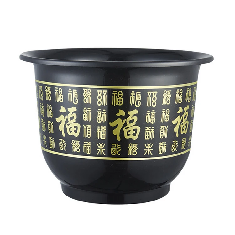 
Printing Plastic Flower Pots For Planting Tree Pots Fortune Pachira Macrocarpa Pachira Aquatica Tree PP Flower Pots 