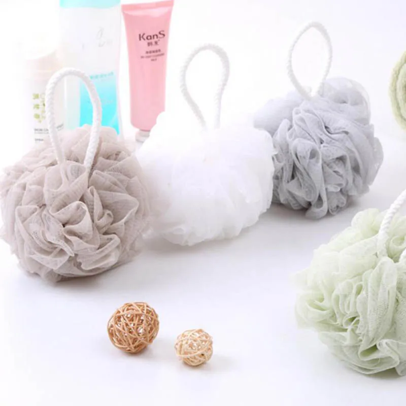 Custom Large Loofah Bath Sponge Body Scrubber Mesh Shower Pouf Bath Ball Sponge for Exfoliating
