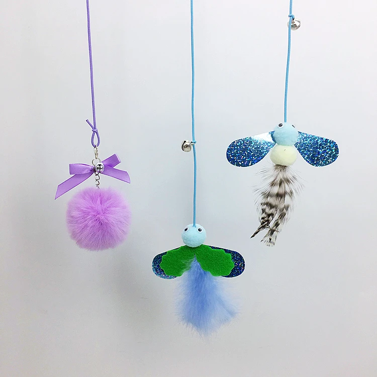 New Swing Hanging Door Cat Teaser Adjustable Relieve Boredom Elasticity Scratching and Biting Hanging Self Hi Cat Toys