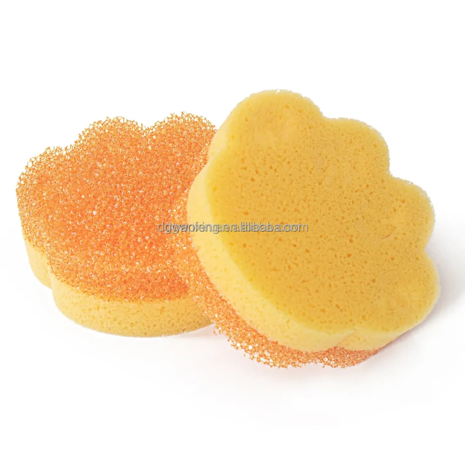 Wholesales Custom Logo Design Colorful Scrub Sponge Temperature Sensitive Sponge Cleaning Sponge Multipurpose For Kitchen