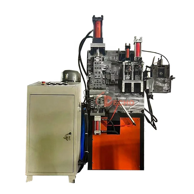 Galvanized Iron Holding Hoop Making Machine Staff Saved Pipe Clamp Automatic Punching Machine Line