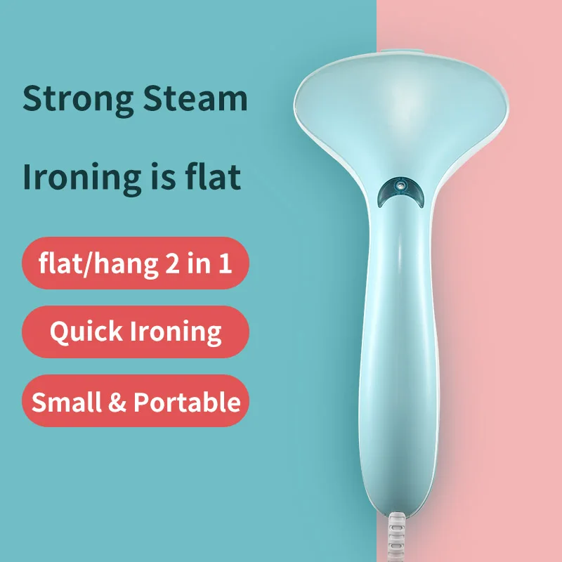 
New Creative Travel Portable Sterilization Handheld Ironing Garment Steam Iron Household Small Ironing Machine Pink Green 