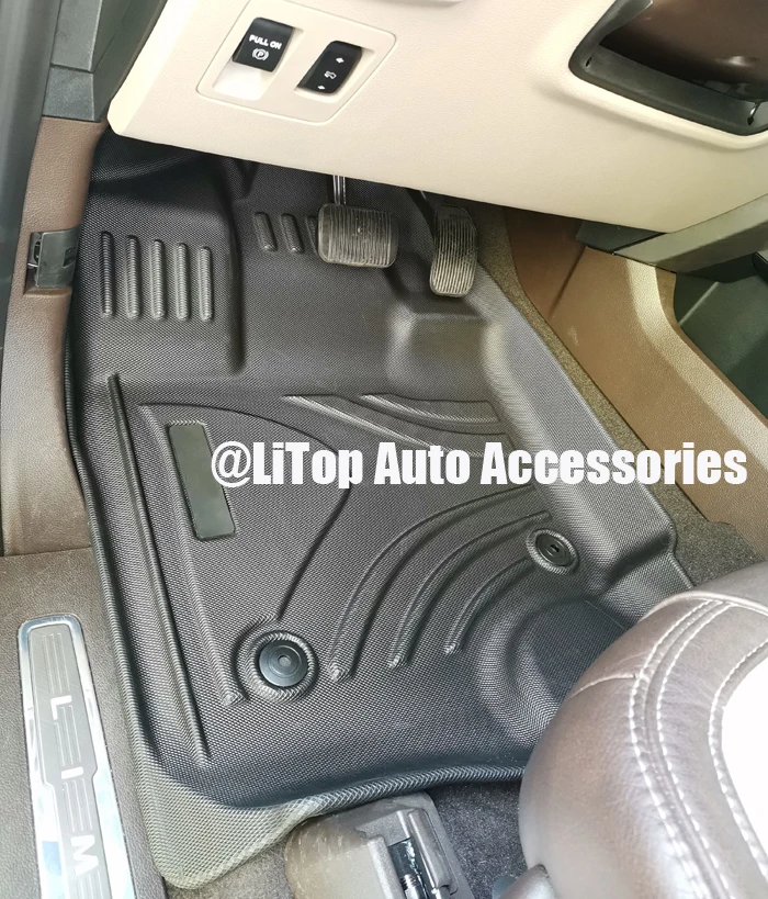 High Quality Waterproof Durable 3D TPE Car Floor Mats For Ford F-150 Crew Cab Foot Pad 2015-2020