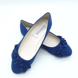 custom designer female women ladies party breathable flat open work shoes