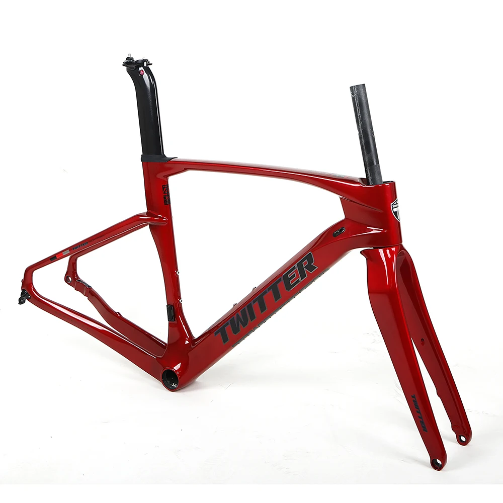 OEM cheap price carbon fiber frame cyclocross road bike bicycle frameset 58cm for 40C