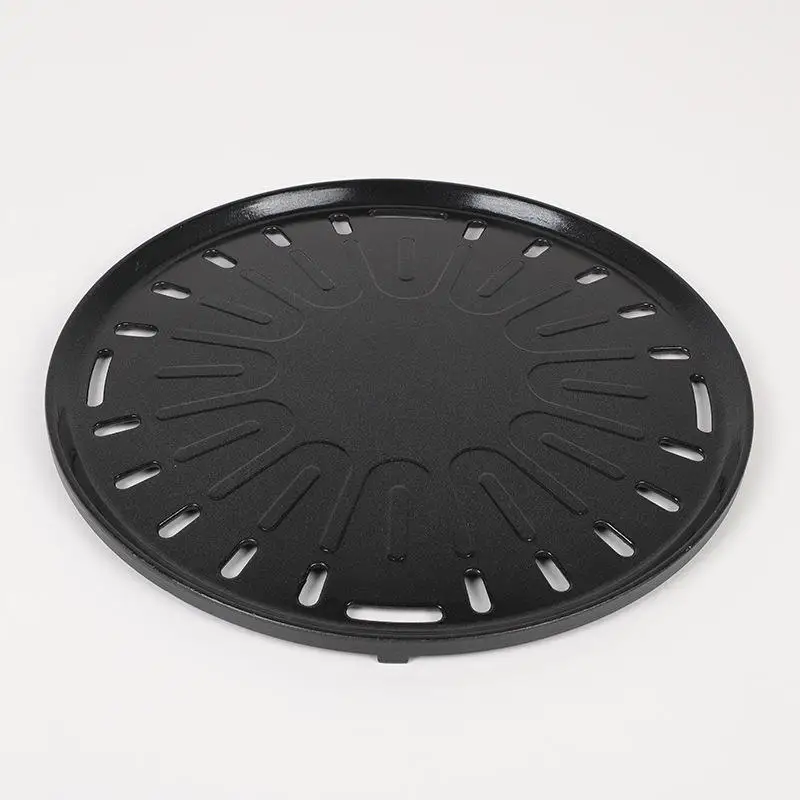 Barbecue pan Round cast iron double sided baking pan Outdoor household baking pan