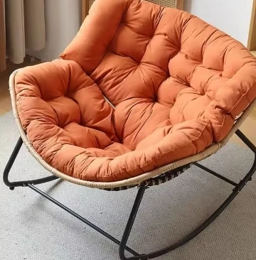 Modern Design Outdoor Living Room Bedroom Dining Room Luxury Rattan Rocking Chair Leisure Chair