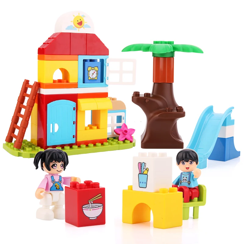 Kids Early Learning Educational Bricks Safe Plastic ABS Large Classic Basic STEM Building Blocks Toys Compatible Sets