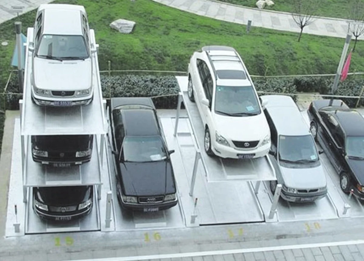 3 level pit car parking lift system for home underground car parking garage equipment made in China