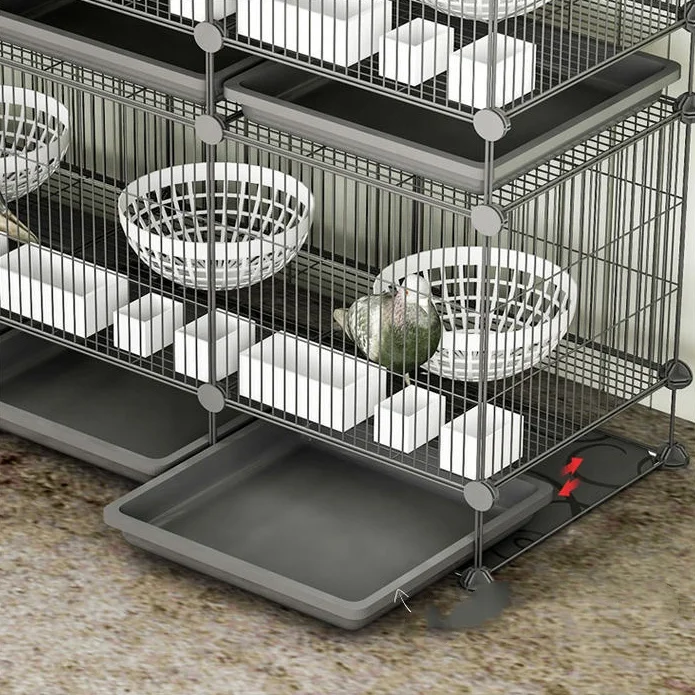 Black Metal Wire Bird Cages Parakeets And Other Birds Parrot Breeding Cages Flight Cage