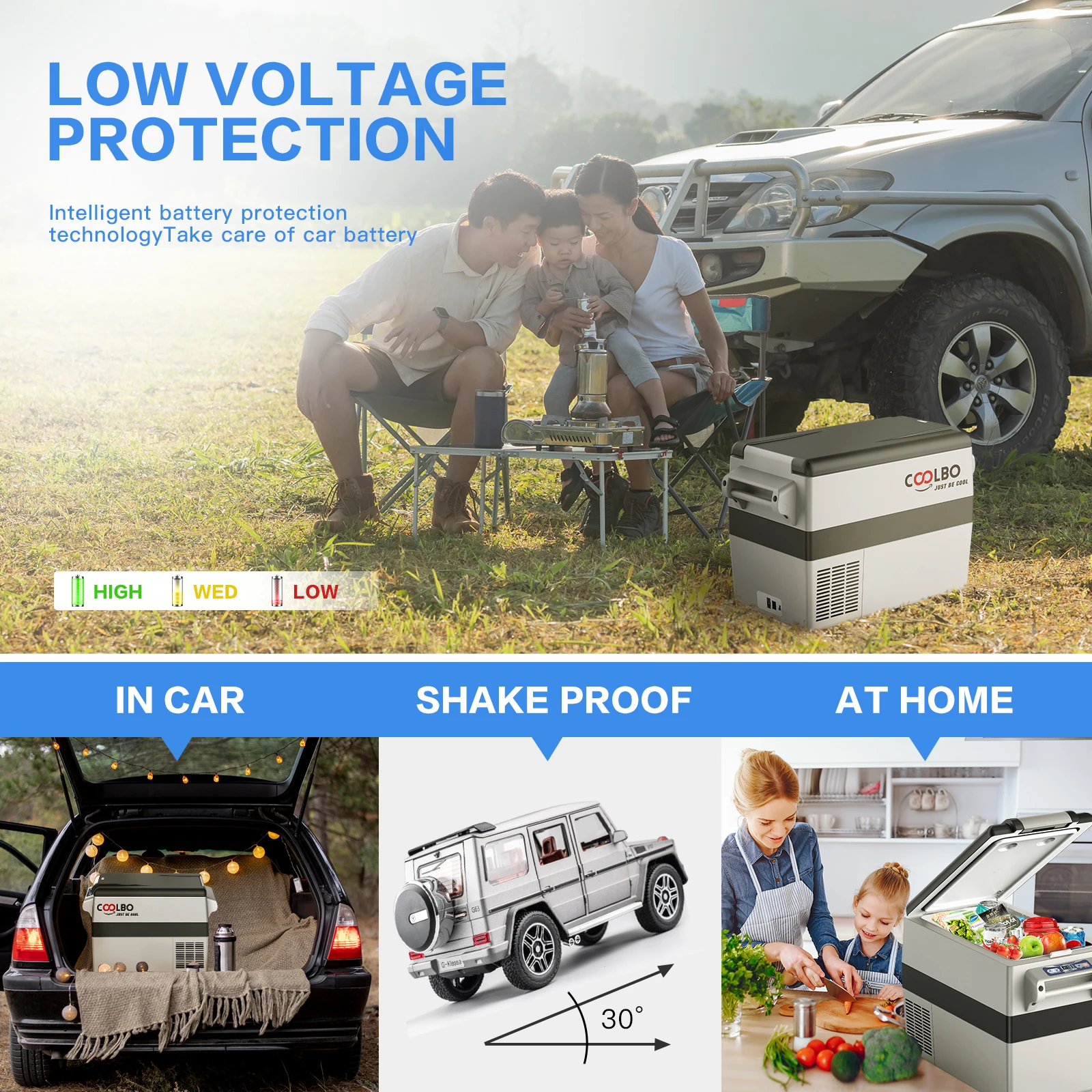 Yunger 12v car fridges compressor car cooler box