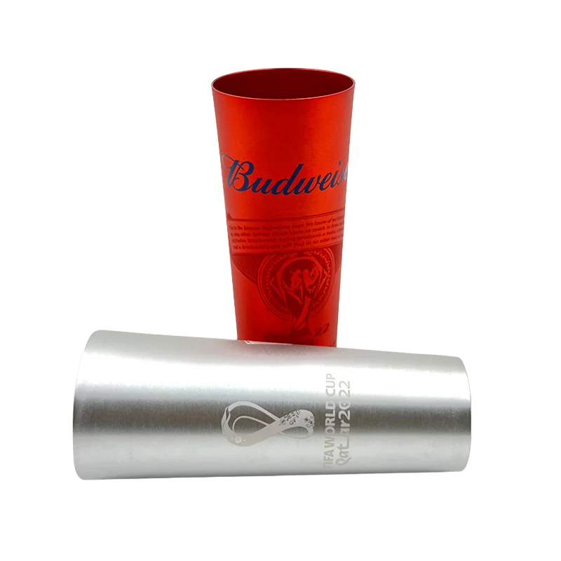 Custom Logo Reusable Color Changing Tumblers Metal Pint Cup 450ml Advertising Aluminum Beer Cups