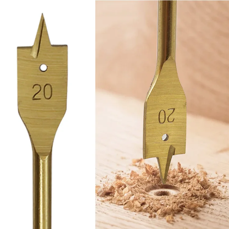 6PCS 10-25mm Carbon Steel Wood Boring Spade Drill Bit Set For Woodworking Drilling Tool