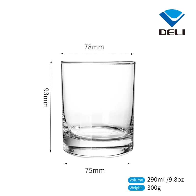  Быстрая доставка DELI 9 8 oz 290ml Lowball ликер вино Джин виски маленькая стеклянная чашка для пива кофе на