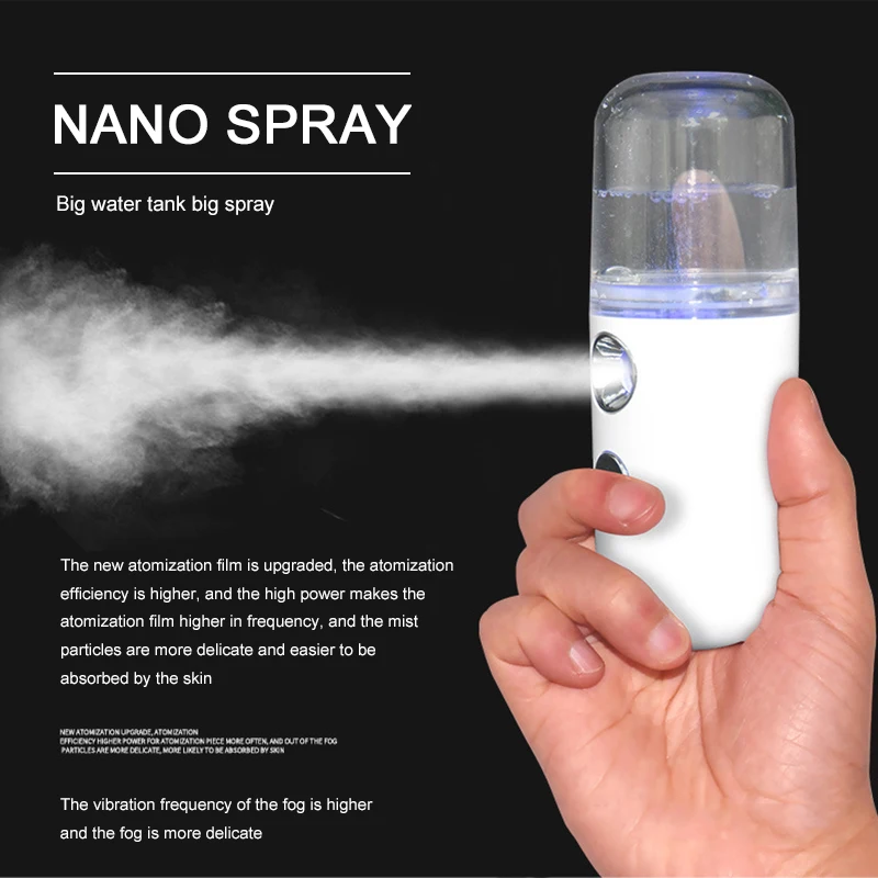 New Design  Mini USB Nano Facial Spray Mist Machine Deeply Beauty Care face steamer machine