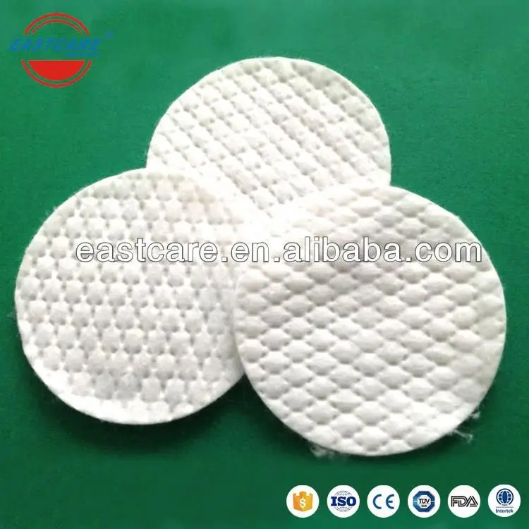 
100% Cosmetic cotton wool pads in manufacturers 