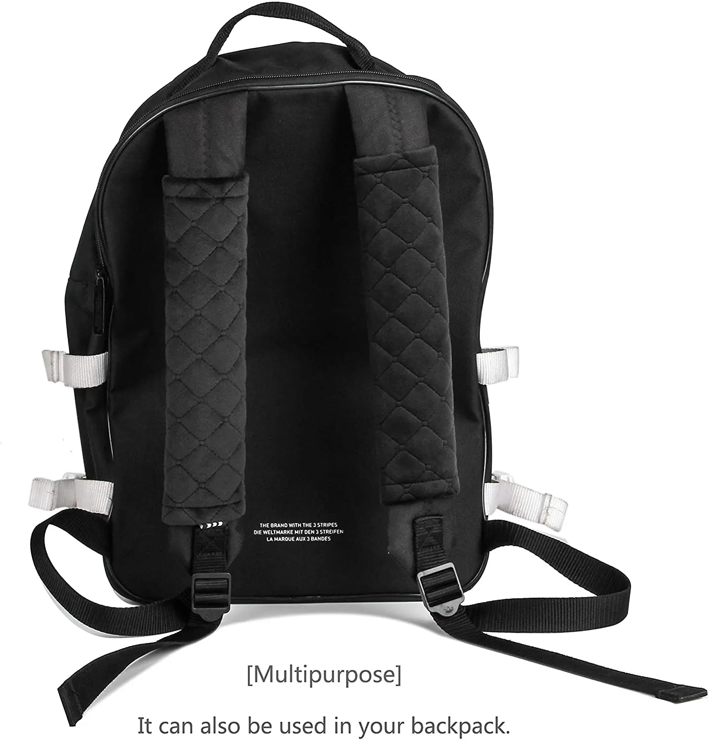 More comfortable driving Compatible with all cars and backpacks Black Soft Car Seat Belt Cover