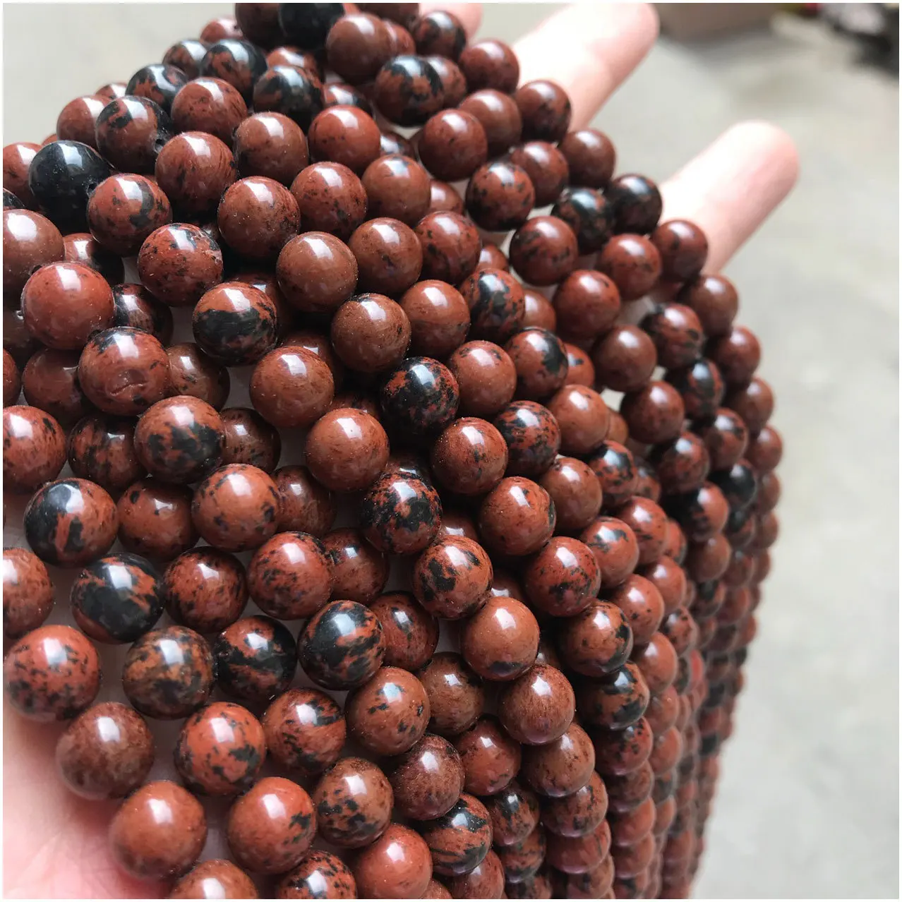 Factory Price 6/8/10mm Natural Stone Beads Ruby zoisite Leopardskin jasper Lemon jade Natural Stone Beads For Jewelry Making