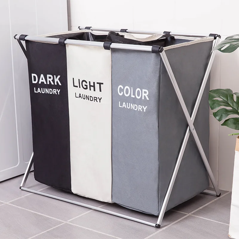 toilet laundry basket aluminum frame bathroom bedroom household dirty clothes laundry basket