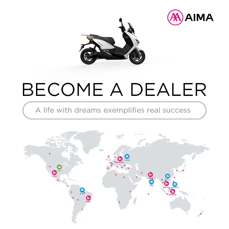 AIMA Electric Kick Scooter Model A 36V 350W 7.8Ah Powerful Adult Electric Scooter
