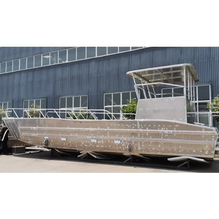 Allsealion Boat Landing Craft 7-15m  Aluminum Loading Barge Boat Open Sea Transfer Boat
