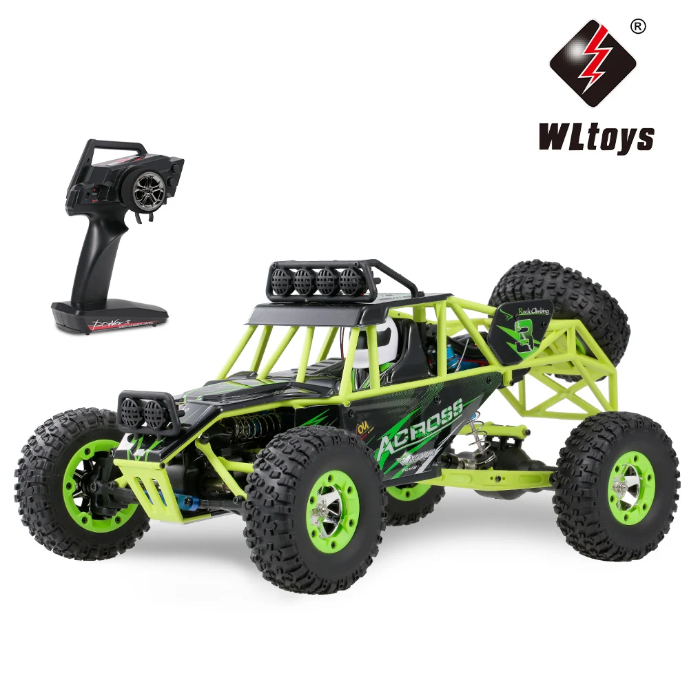 Wltoys 12428 RC Car 4WD 1/12 2.4G  Electric Brushed Racing Crawler RTR 50km/h High Speed Off-Road Car Remote Control Car Toys
