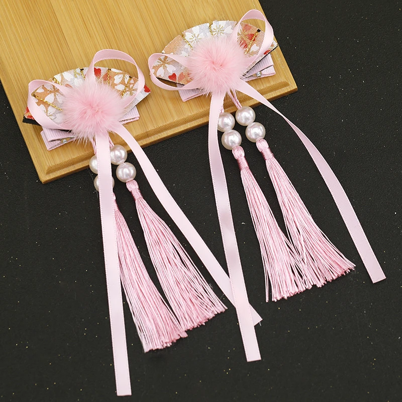 1 pair Ancient Fan Shaped Hair Clip Daily Outdoor Hairpin Decor for Hanfu Hair Accessories Cosplay Prop Women Girl Gift