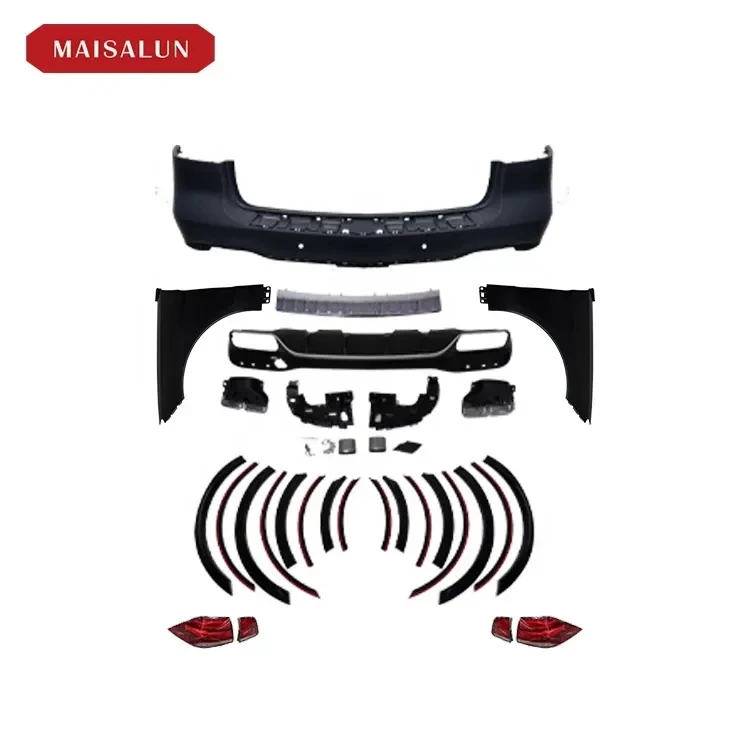 Factory Price! For Benz ML Class W164 Old to New GLE63 AMG bodykit front rear bumper hood side skirt headlamp taillights