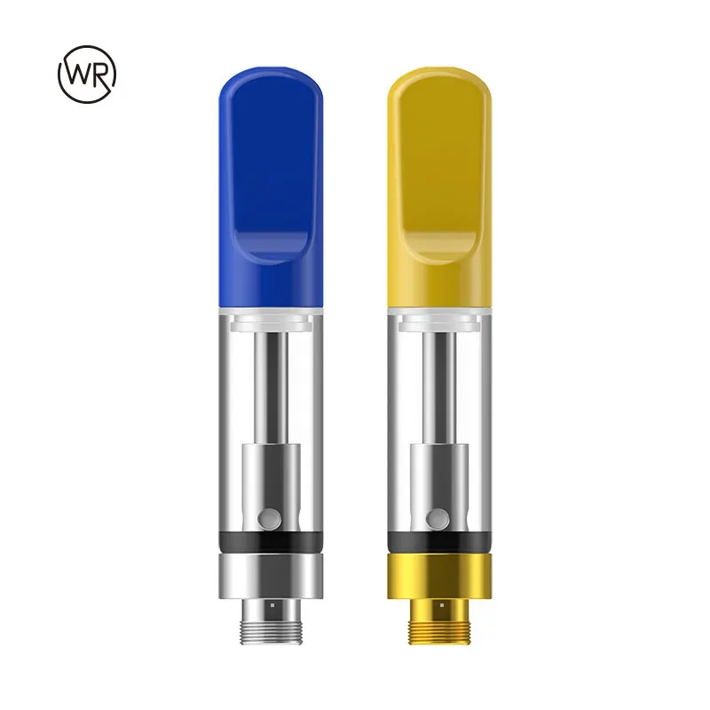 
No Leakage ceramic coil vape cartridge cbd atomizer 510 thread 0.5ml vape pen glass tank for thick oil 