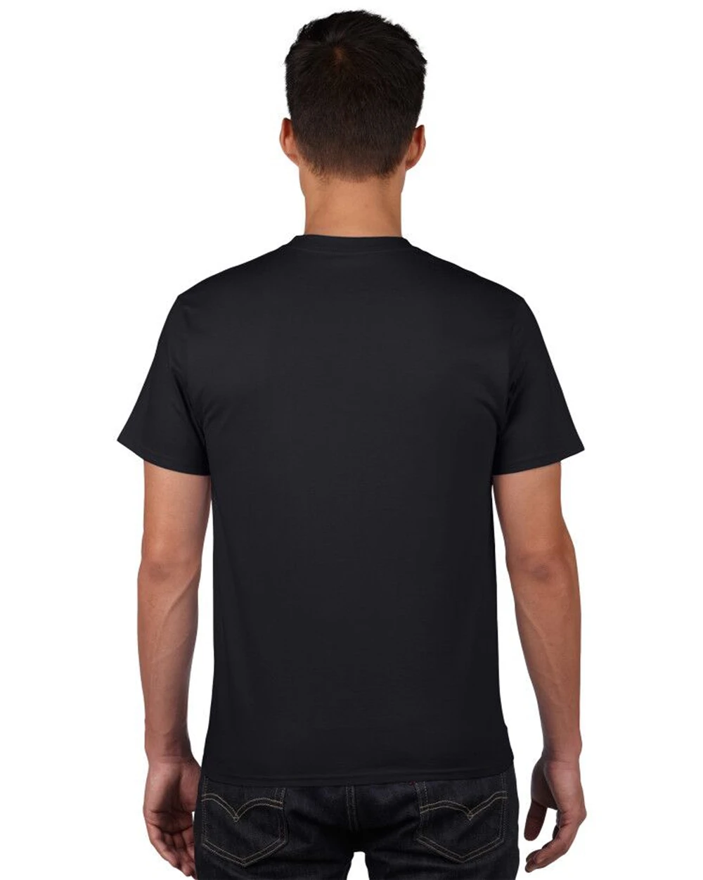 Custom Logo Ring Spun Jersey Unisex Short Sleeves Crew Neck T Shirts High quality 100% Cotton T-shirt