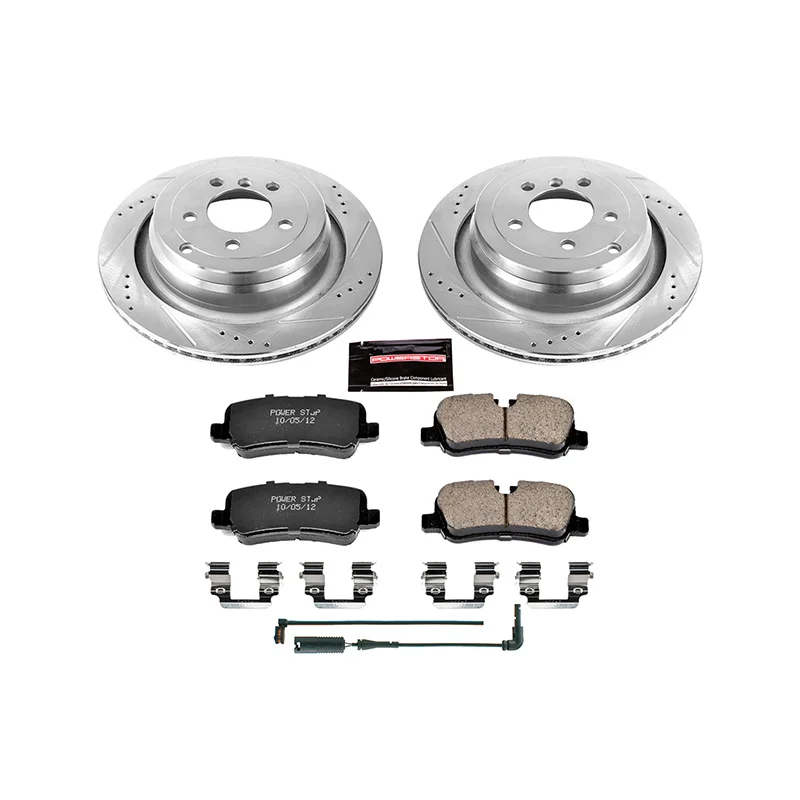 U.S.top rated SDB500201 D1099 POWERSTOP Rear Brake Kit Pad and Disc Brake System Assembly K5624 for Land Rover