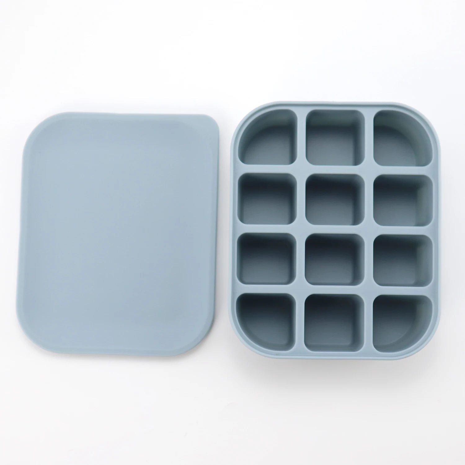 Freezer Staroages Silicone Ice Tray Container Leak Resistant with Lids for Baby, Toddler Food Fruit Vegetable Purees