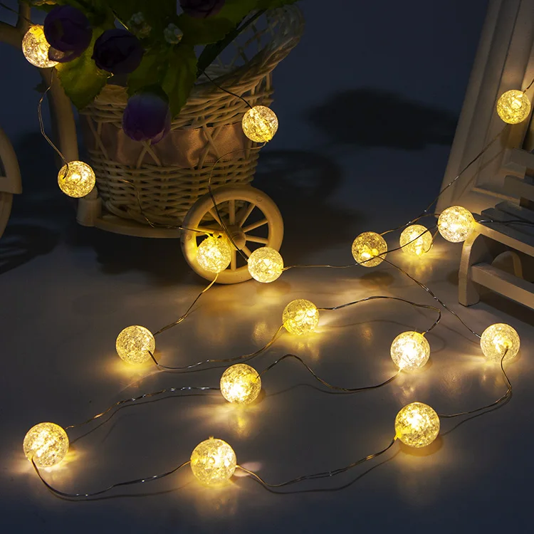 Микро-гирлянда на батарейках с 25 светодиодами украшение для дома