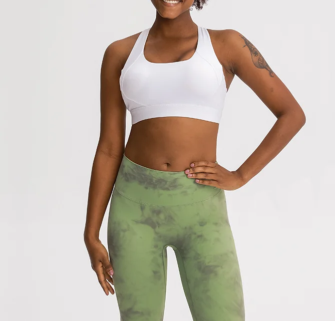 TOPKO New Product Sexy Cross Beautiful Back Sports Bra Shockproof Women Yoga Sports Bra