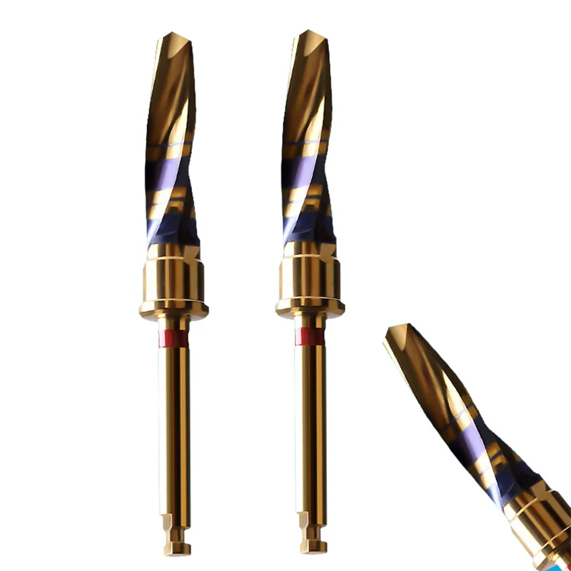 OEM Customize Implant Surgery Coating Marking Dental Stop Drill Bit Dental Implant Twist Drill