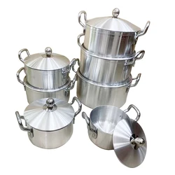 Dia Cast Aluminum Cookware Set of 7 Piece Cooking Pot Set Non Stick Home Kitchen Cookware Aluminum