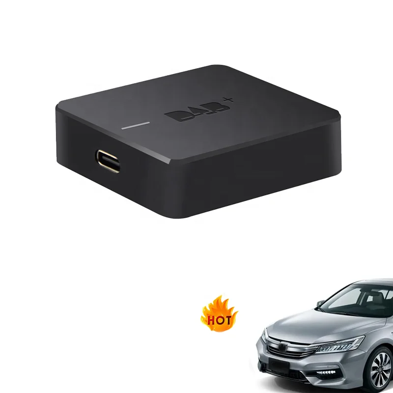 Exontek USB DAB Adapter Antenna Module DAB+ Radio Receiver Box DB03 for Car Android Radio for European Digital broadcasting