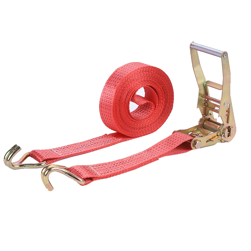 Chinese Factory 2 inch 5t Cargo Lashing Belt Truck Loading Belt Ratchet tie down Strap
